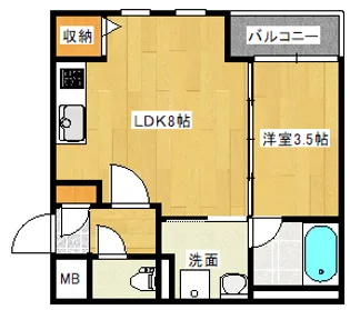 Branche宇品【4階】の間取り