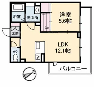 エストリア【3階】の間取り