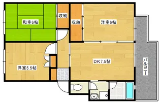 第2サンコーポ井口【303号室】の間取り