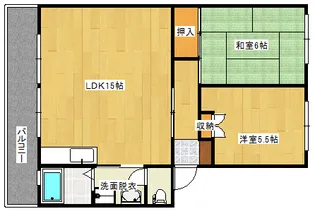 サンコーポ井口B棟の間取り