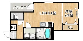 MOVE江波東【3階】の間取り