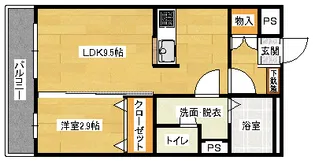 グランドゥール渡の間取り