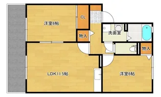 セジュール安芸【1階】の間取り