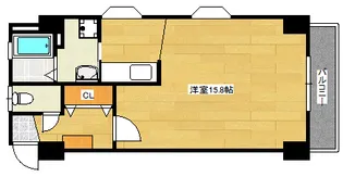 コーポ西翠【301号室】の間取り