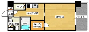 ロアール南竹屋【8階】の間取り