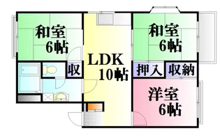 エルディム川内A棟【2階】の間取り