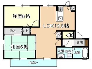 クレールまさもとB【2階】の間取り