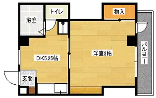 オダハイム【3階】の間取り