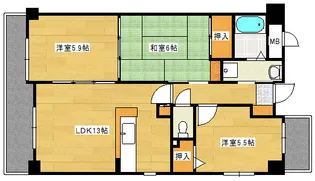ドゥーミル東原の間取り