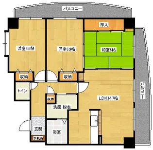 一風館の間取り