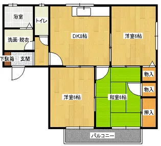 セジュールSHIGENOB棟【1階】の間取り