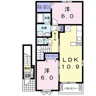 プリマヴェ-ラKの間取り