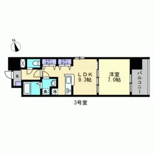 MTERRAZA吉島東【4階】の間取り