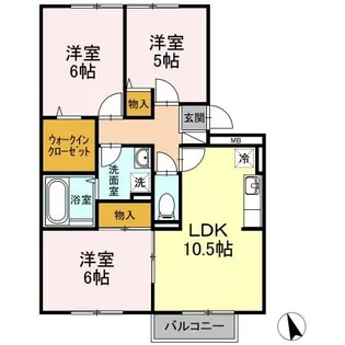 クレッシェンド今村の間取り