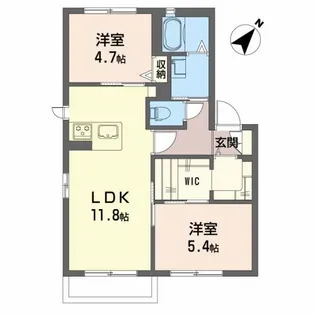 リーベンステージ2【2階】の間取り