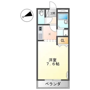 E.クレスト【3階】の間取り
