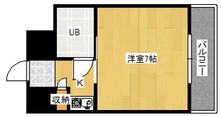 Lion竹屋町【6階】の間取り