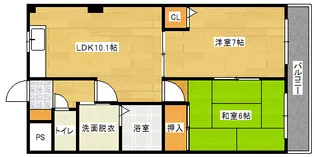 パークツインズA棟の間取り