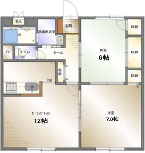 グランデ西原の間取り