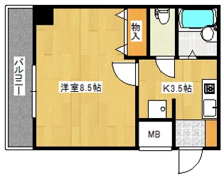 ネスト翠【3階】の間取り