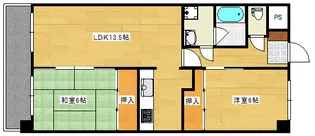 メゾン山嘉2【302号室】の間取り