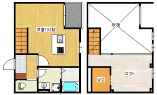 EPIC田方【1階】の間取り