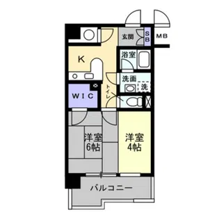 トランコート御幸橋【904号室】の間取り