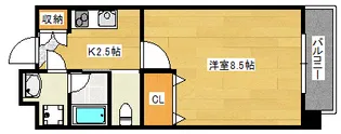 LUTELLA皆実町【4階】の間取り