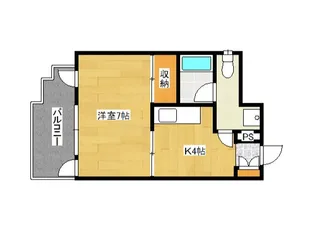 サンビル【401号室】の間取り