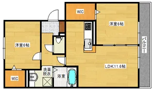 ファイブスリー【2階】の間取り