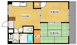 芦屋ビレッジ【4階】の間取り