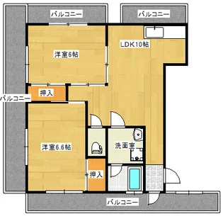 岡田ビル【4階】の間取り