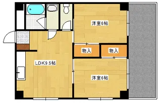 ニュウハイム草津東【2階】の間取り