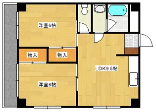 ニュウハイム草津東【4階】の間取り