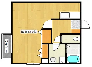 ヘーベルメゾン宇品【2階】の間取り