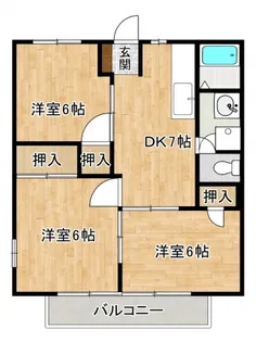 ニューシティ久保田【2階】の間取り