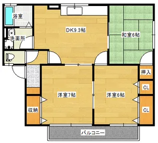 ムーンハイツの間取り
