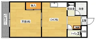 スライブ皆実【3階】の間取り