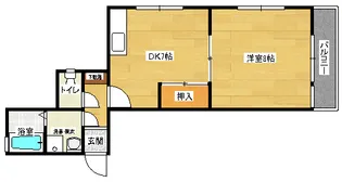 青木ビル【301号室】の間取り