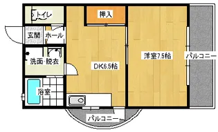 青木ビル【403号室】の間取り