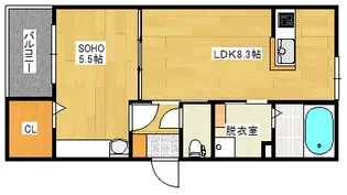 LIEN草津南【1階】の間取り