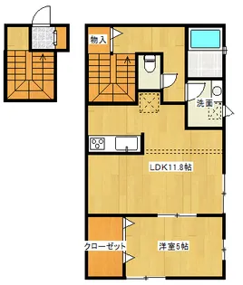 リバーサイド井口【2階】の間取り