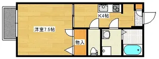 ジェネス長束【1階】の間取り