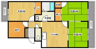グリーン栄松園【2階】の間取り