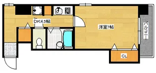 アペックス免出【4階】の間取り