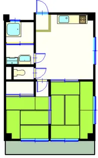 マントク曙【2階】の間取り