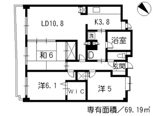 J’CITY古市駅前の間取り