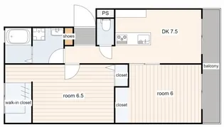 第一八木コーポの間取り