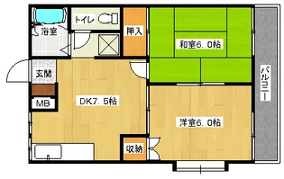 シャトーエスポワール【101号室】の間取り