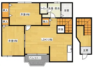 クレストール古谷の間取り